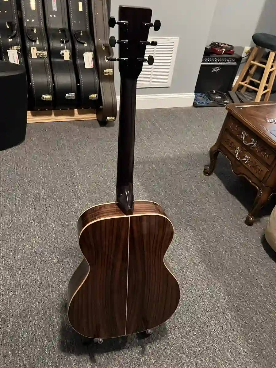 Rosewood acoustic guitar back