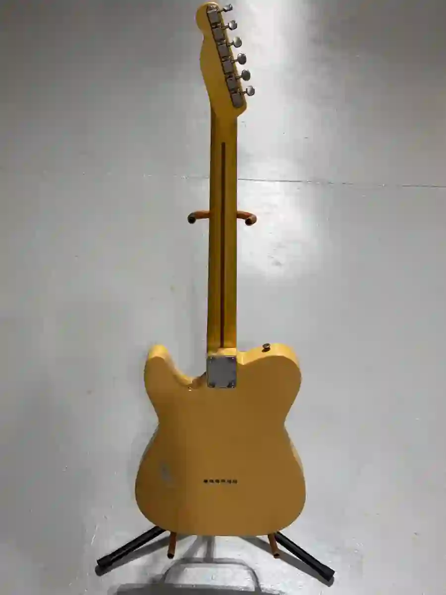 Butterscotch electric guitar back